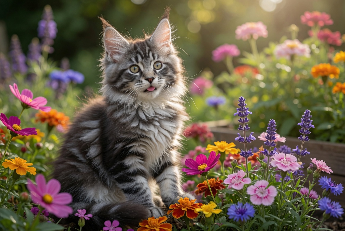 Honey — cream tabby Maine Coon kitten